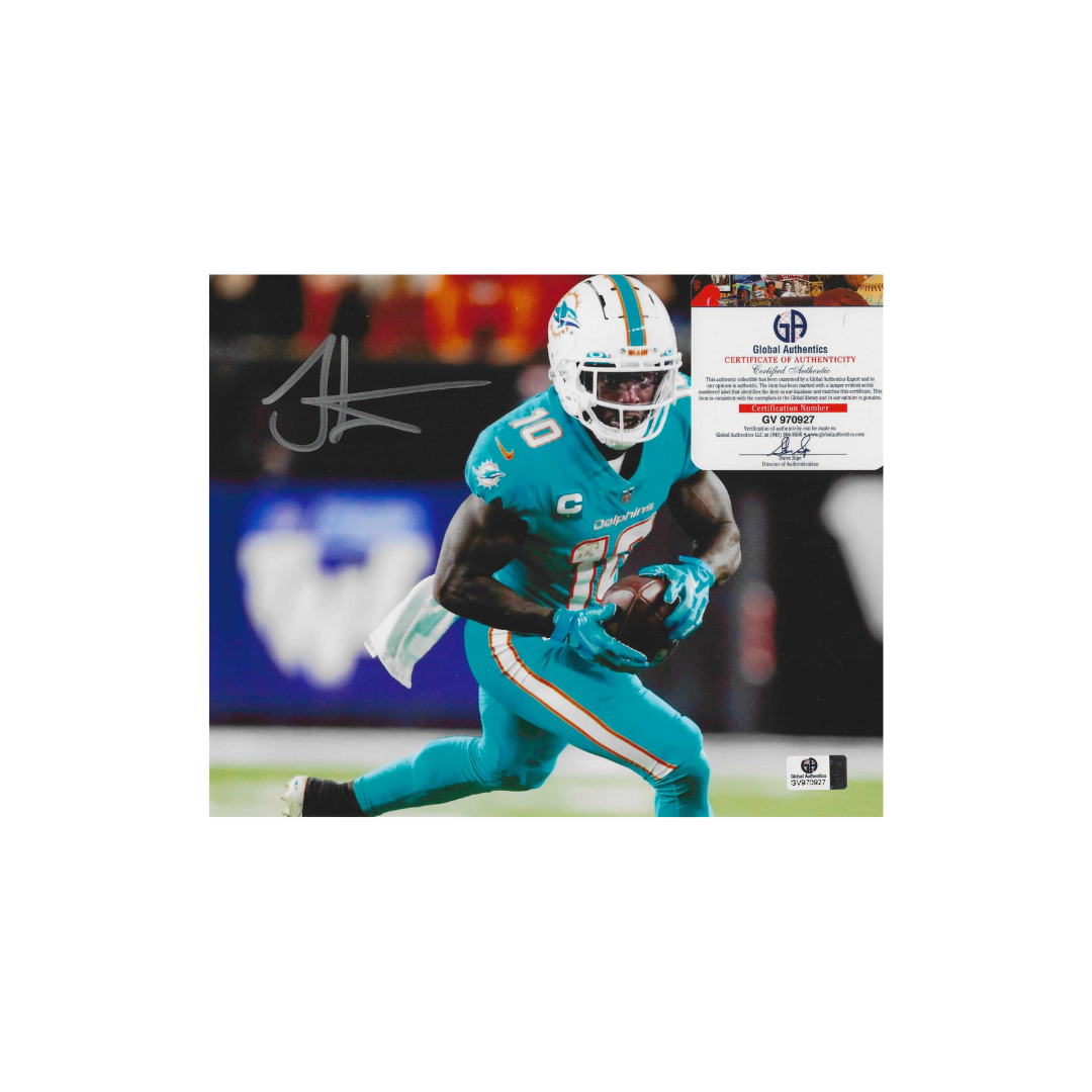 Tyreek Hill Dolphins Autographed 8x10 Photo coa W/Frame - Fan Freaks