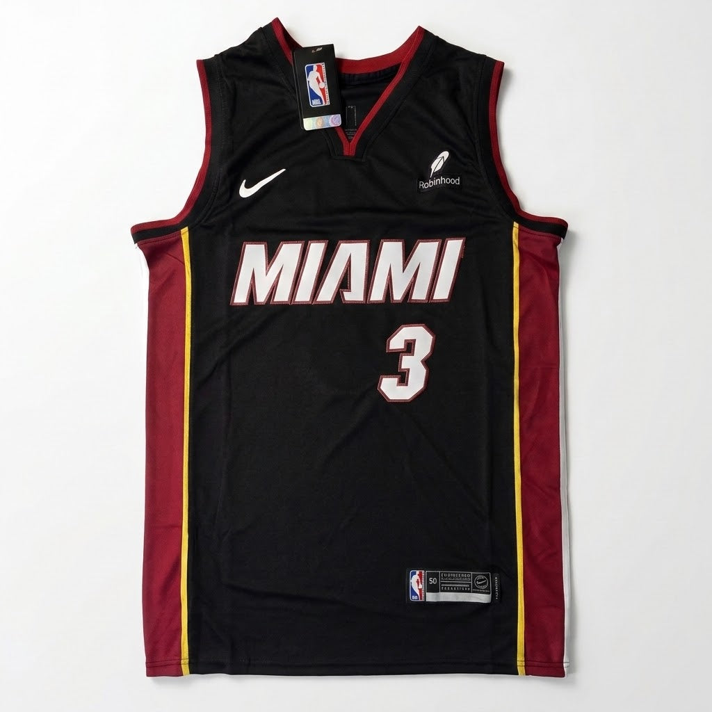 Dwyane Wade Miami Heat #3 autographed basketball jersey listing image 2