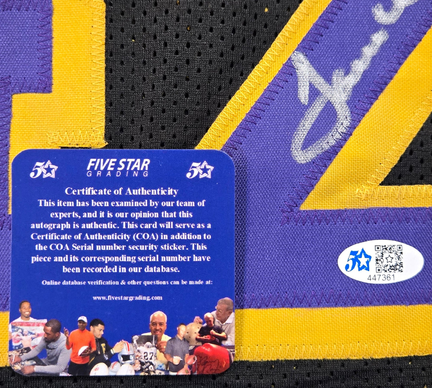 JAMES WORTHY SIGNED LOS ANGELES JERSEY WITH COA