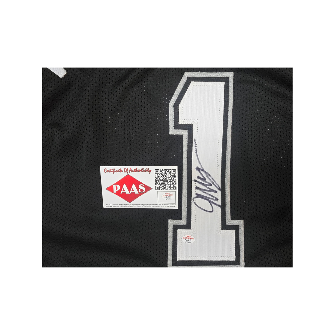 Victor Wembanyama of the San Antonio Spurs signed basketball jersey COA