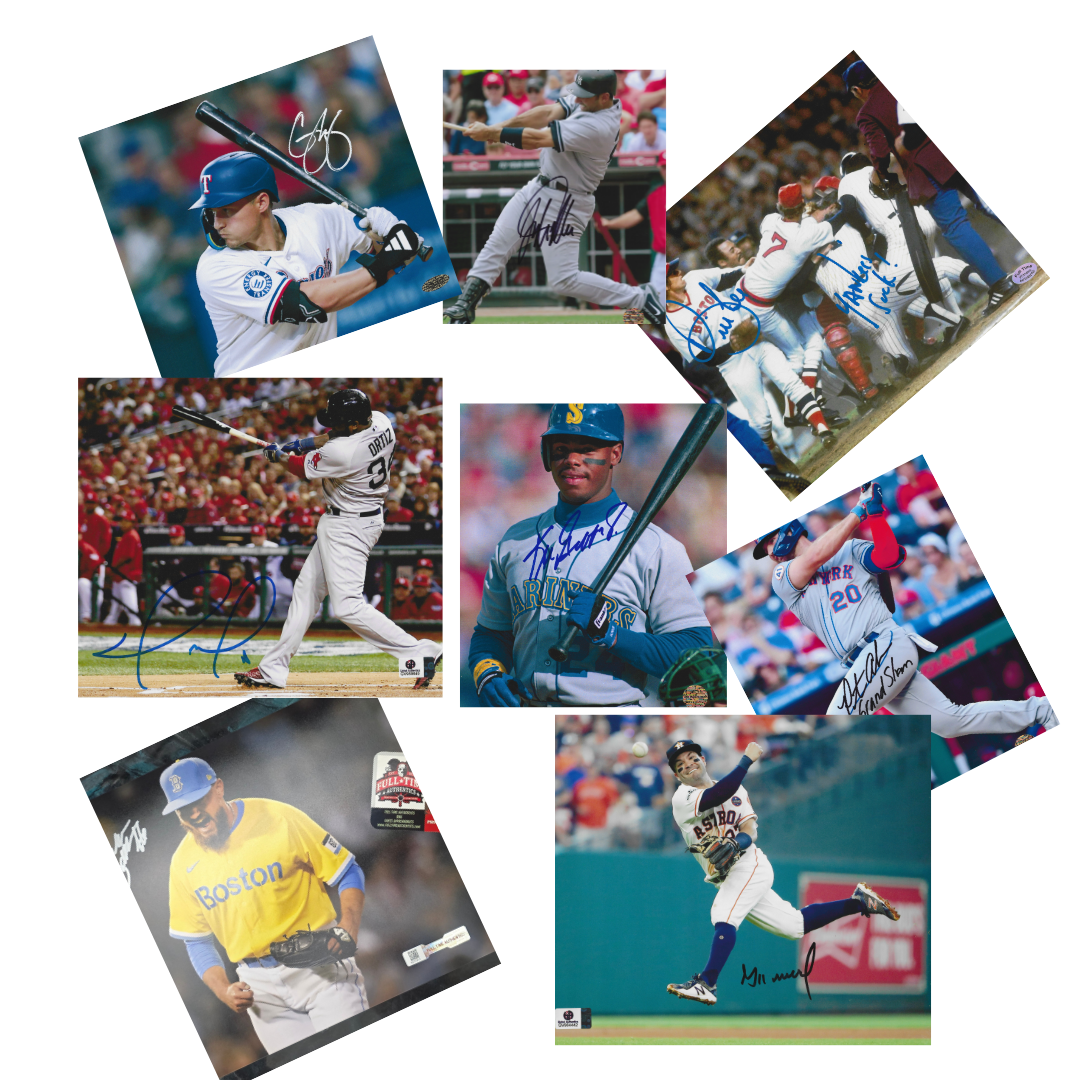 Baseball Memorabilia Accompanied by Certification of Authenticity