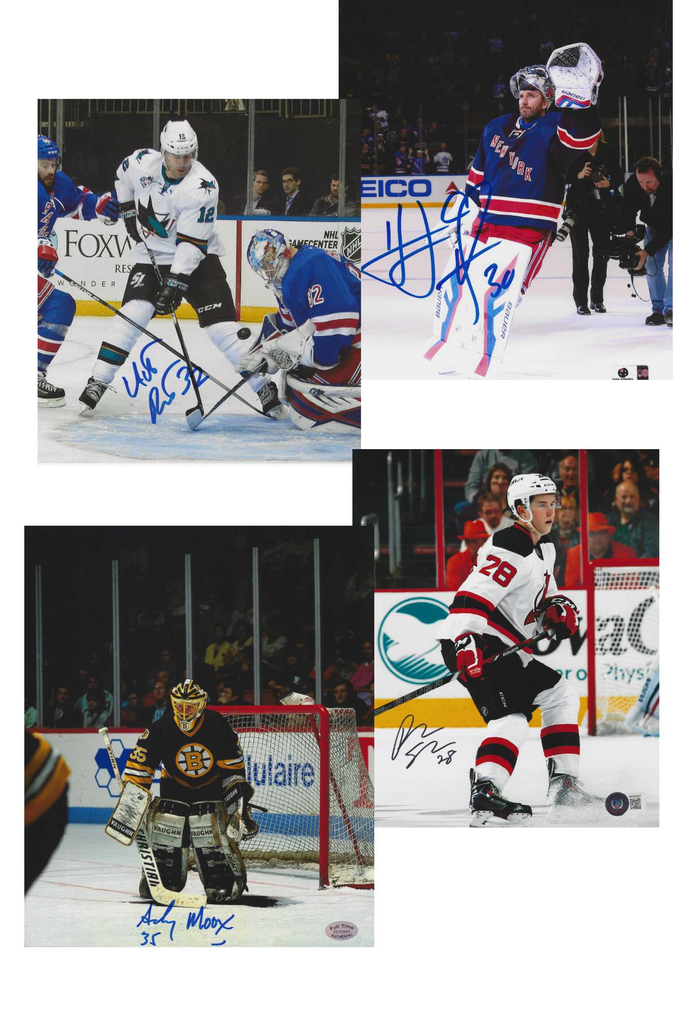 Hockey Memorabilia Accompanied by Certification of Authenticity