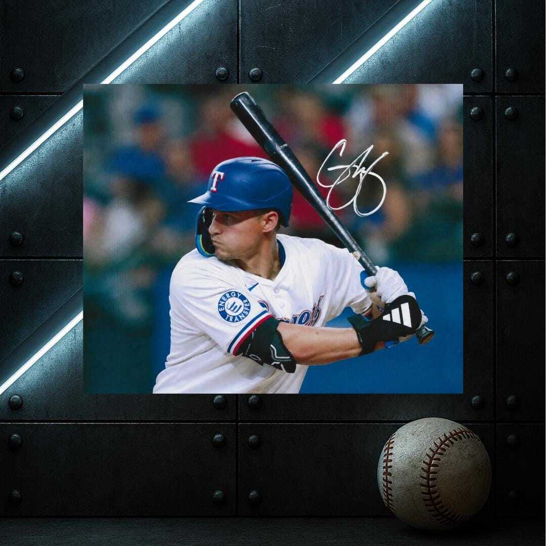 Corey Seager Texas Rangers Signed Photo Print Autograph Wall Art