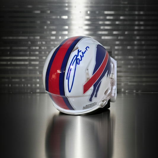 Josh Allen of the Buffalo Bills autographed mini football helmet Fanatics Hologram