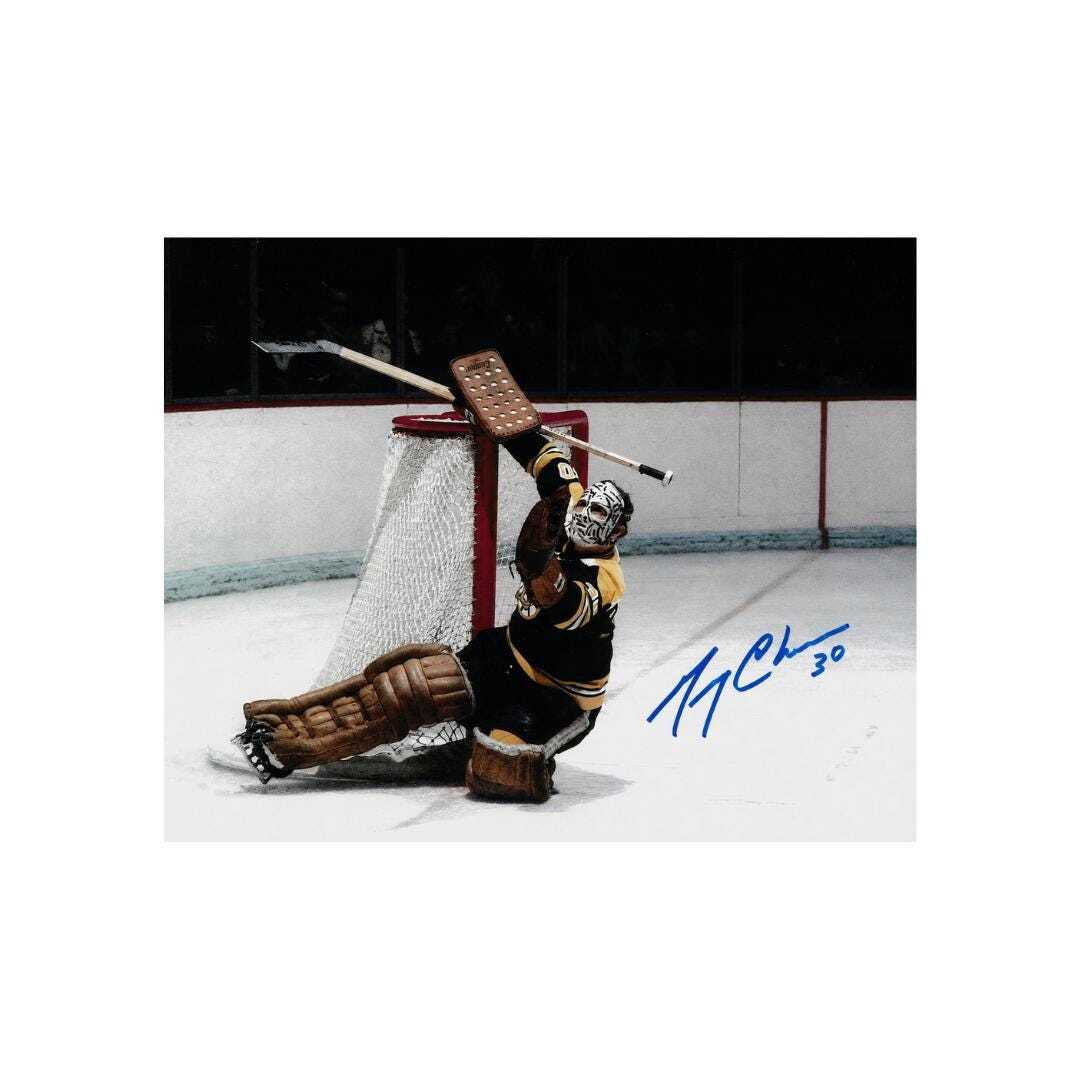 Gerry Cheevers Boston Bruins Signed Photo Reprint – 8x10 Art Print