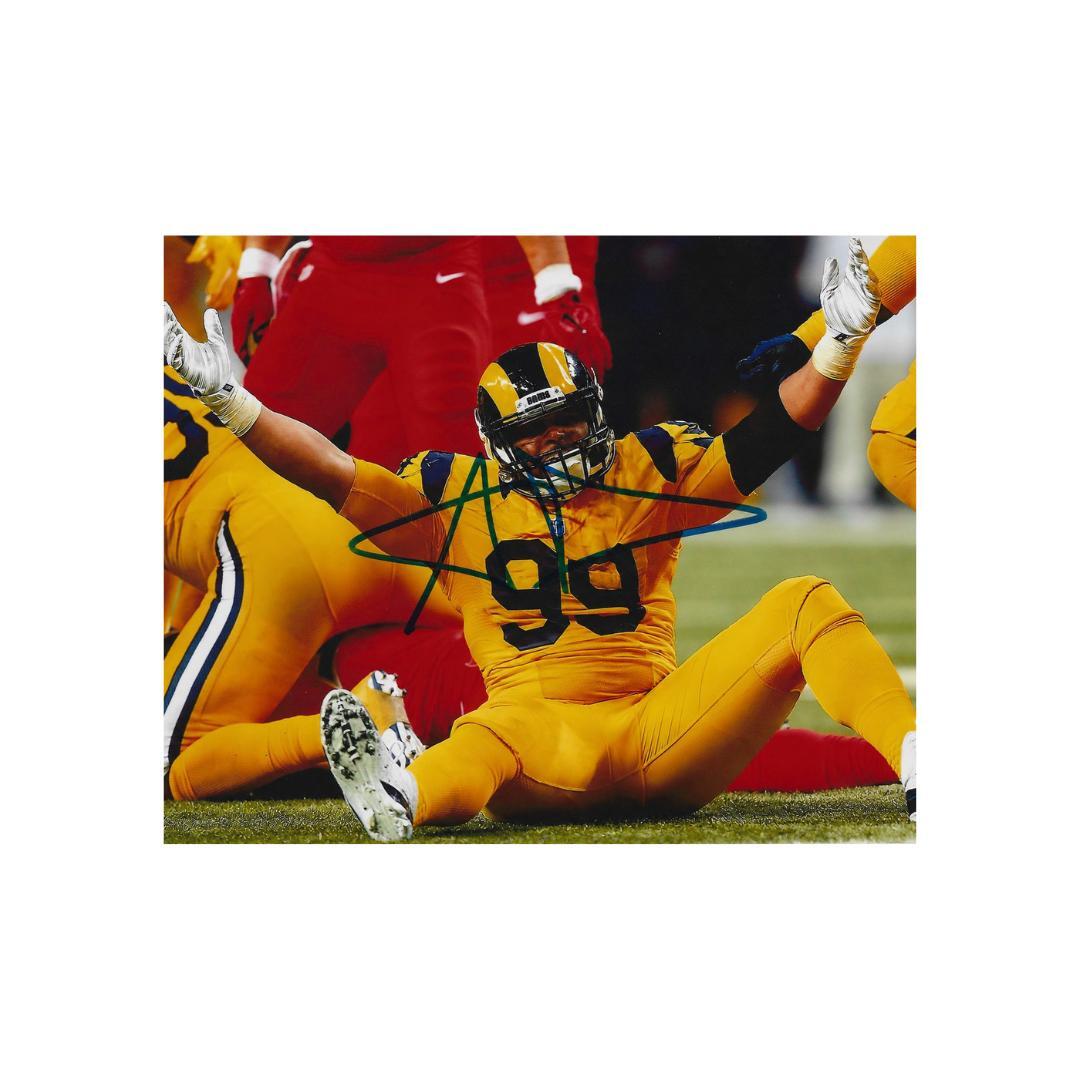 Aaron Donald Los Angeles Rams 1 Signed Photo Print Autograph Wall Art