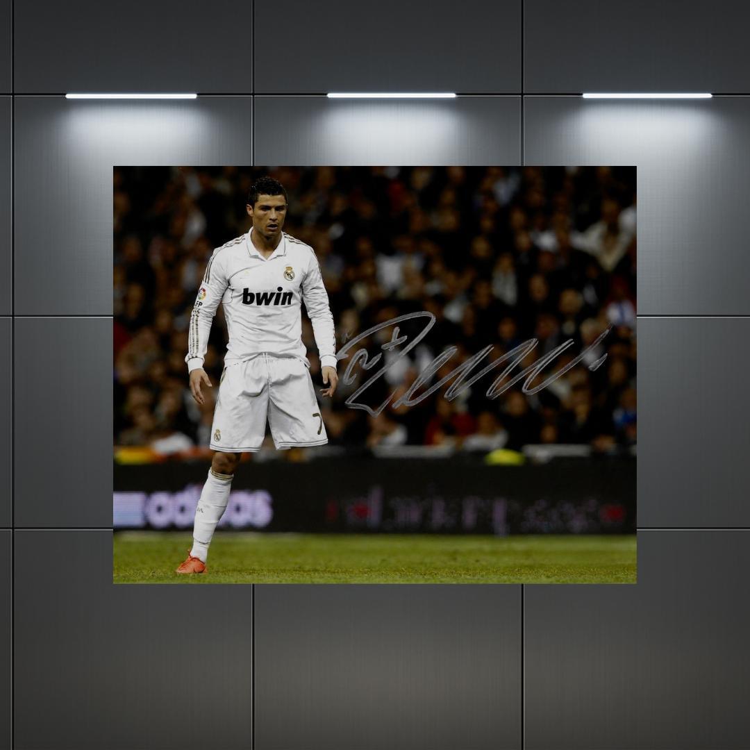 Cristiano Ronaldo Real Madrid 3 Signed Photo Print Autograph Wall Art