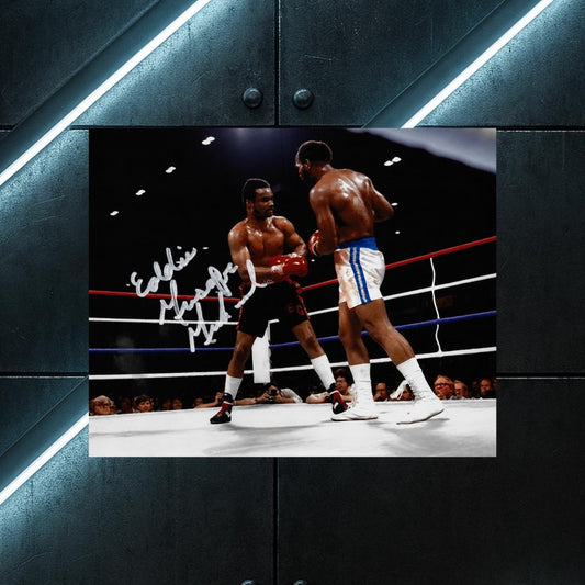 Eddie Mustafa Muhammad Signed Boxing Photo Print Autograph Wall Art