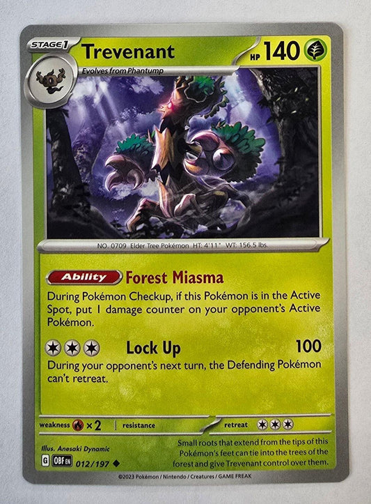 Trevenant 012/197 Pokémon Obsidian Flames