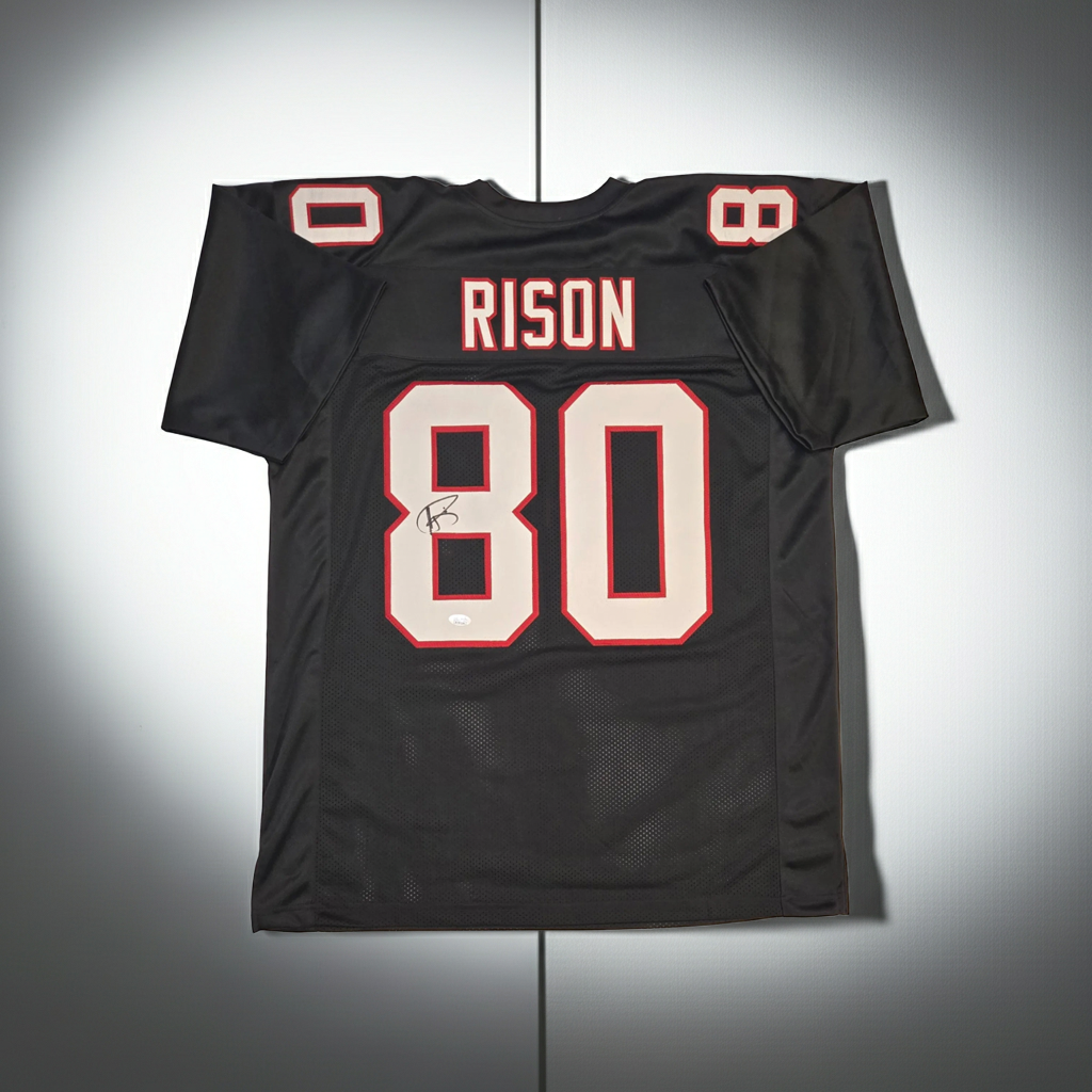 Andre Rison of the Atlanta Falcons autographed football jersey JSA COA (XL)