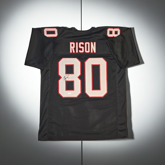 Andre Rison of the Atlanta Falcons autographed football jersey JSA COA (XL)
