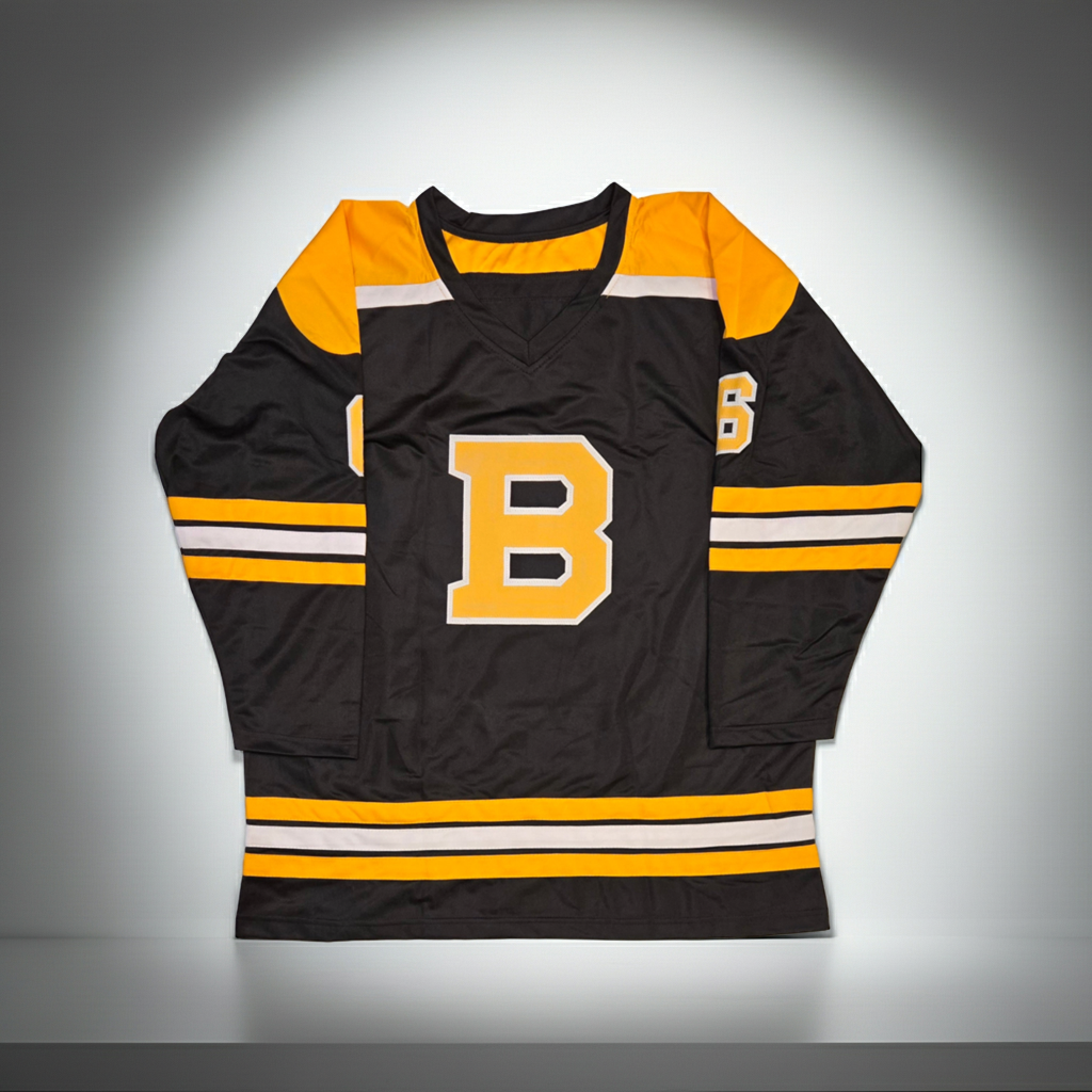 Mason Lohrei Boston Bruins Autographed Hockey Jersey JSA coa