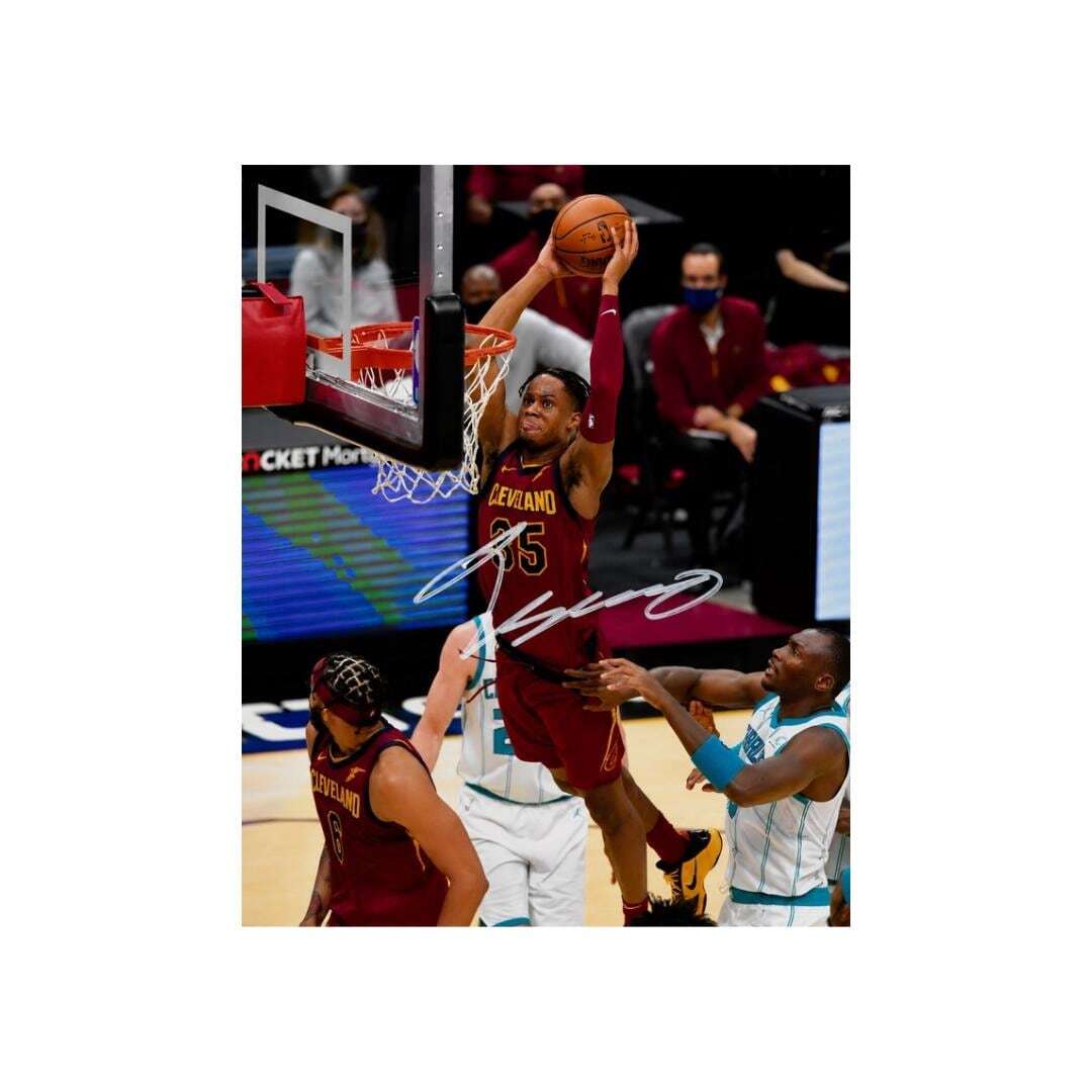 Isaac Okoro Cleveland Cavaliers Signed Photo Print Autograph Wall Art