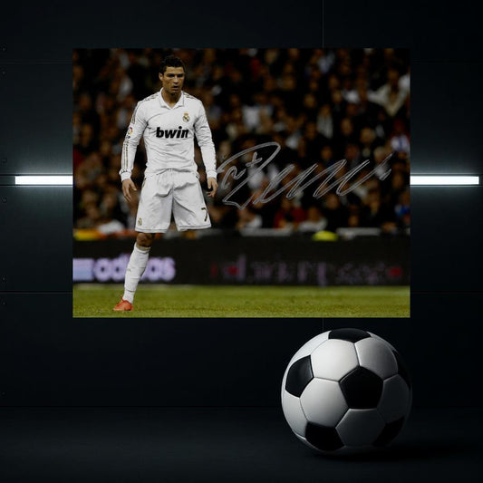 Cristiano Ronaldo Real Madrid 3 Signed Photo Print Autograph Wall Art