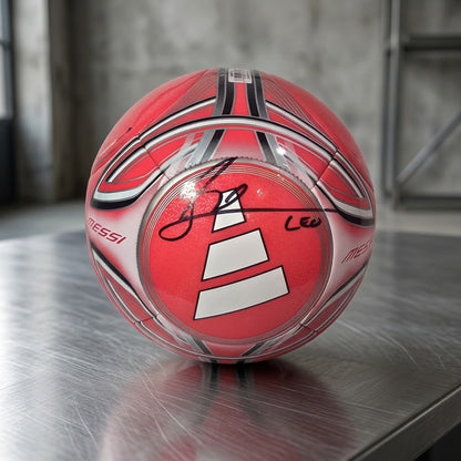 Lionel Messi Inter Miami CF autographed Adidas soccer ball with Global Authentics COA GV 979075