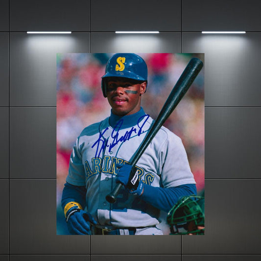 Ken Griffey Jr Seattle Mariners Signed Photo Print Autograph Wall Art