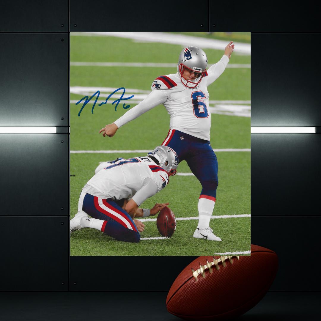 Nick Folk New England Patriots Signed Photo Print Autograph Wall Art