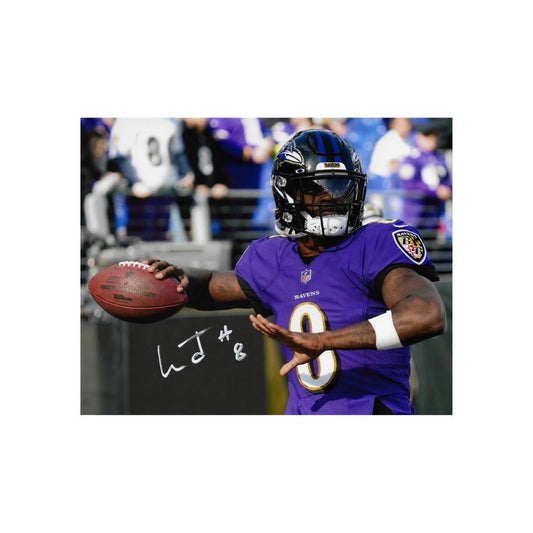 Lamar Jackson Baltimore Ravens Signed Photo Print Autograph Wall Art