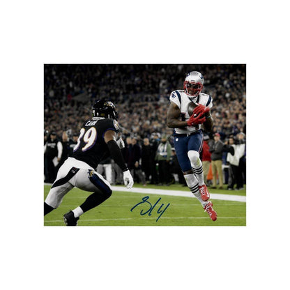Mohammed Sanu Sr. New England Patriots printed signature-style 8x10 photo art reprint, product image 2 of 3; not hand-autographed