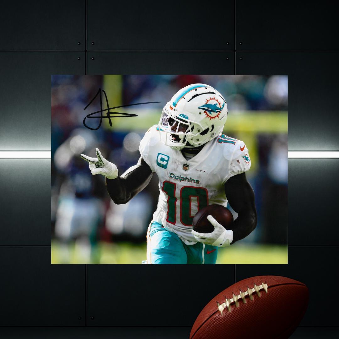 Tyreek Hill Miami Dolphins  Signed Photo Print Autograph Wall Art