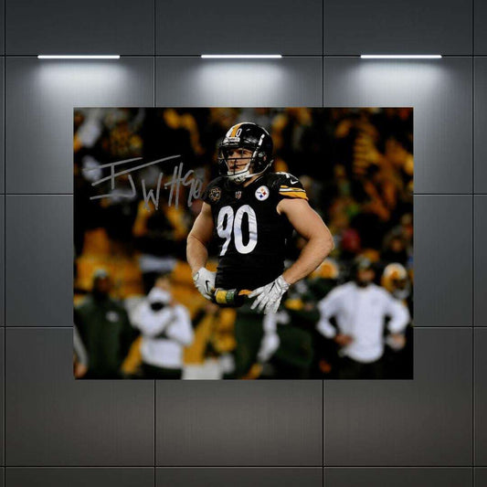 T.J. Watt Pittsburgh Steelers Signed Photo Print Autograph Wall Art