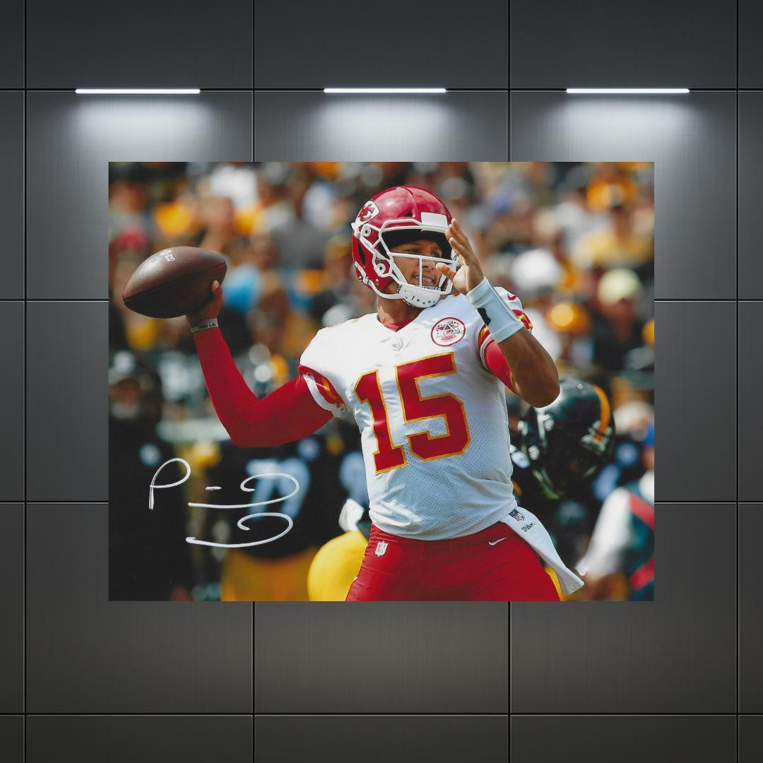 Patrick Mahomes Kansas City Chiefs Signed Photo Print Autograph Wall Art #2