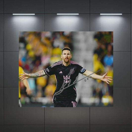 Lionel Messi 2 Signed Photo Print Autograph Wall Art
