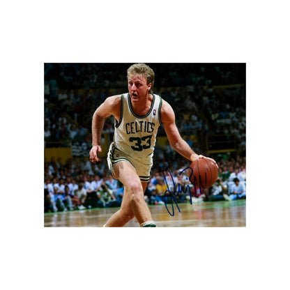 Larry Bird Boston Celtics printed signature-style 8x10 photo art reprint, product image 2 of 4; not hand-autographed