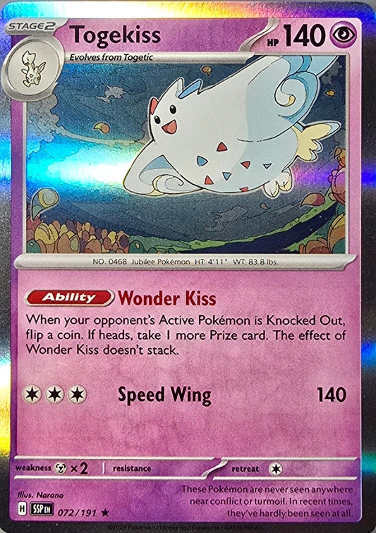 Togekiss Holo card (072/191) Surging Sparks