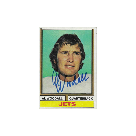 1974 TOPPS AL WOODALL ROOKIE #227 SIGNED AUTO CARD - Fan Freaks