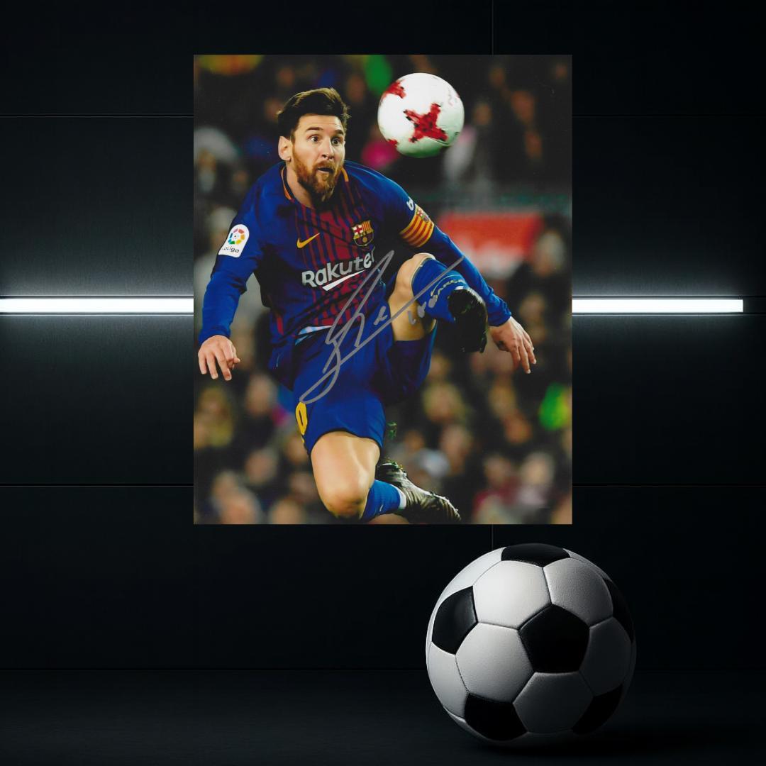 Lionel Messi Signed Photo Print Autograph Wall Art