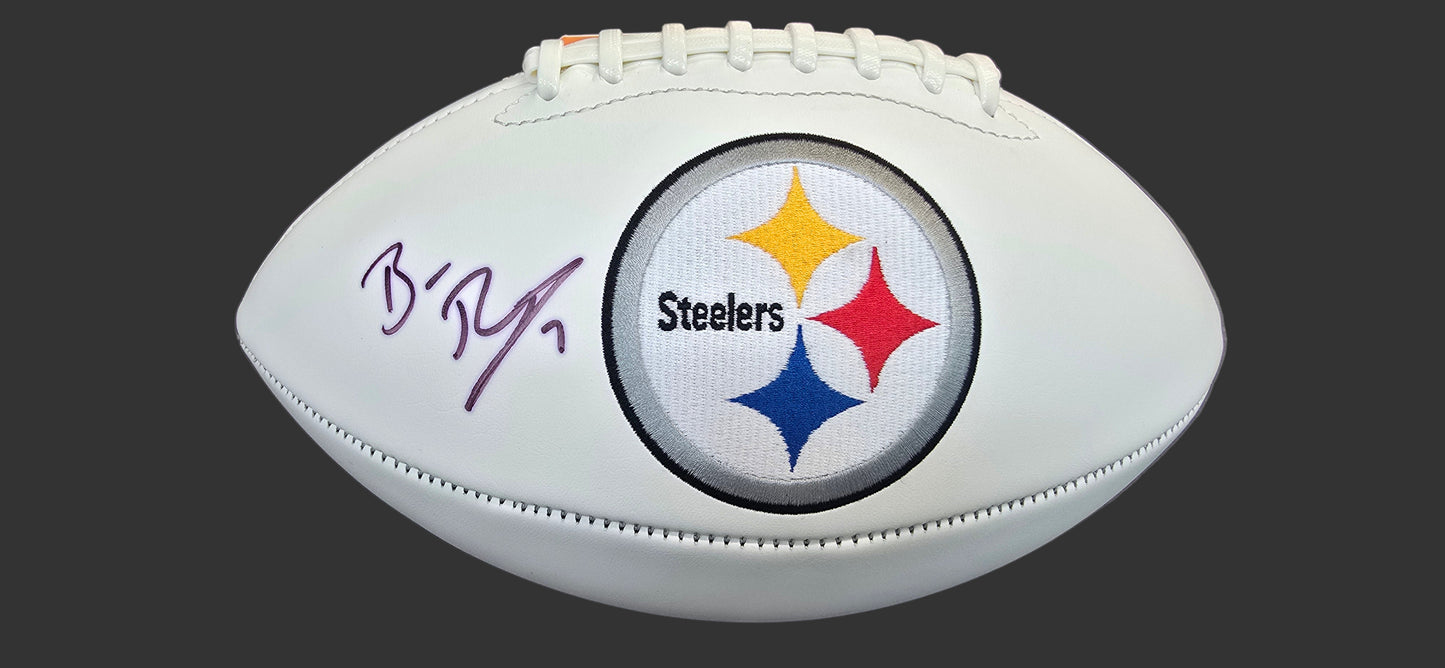 Ben Roethlisberger of the Pittsburgh Steelers autographed logo football Fanatics Hologram - Fan Freaks