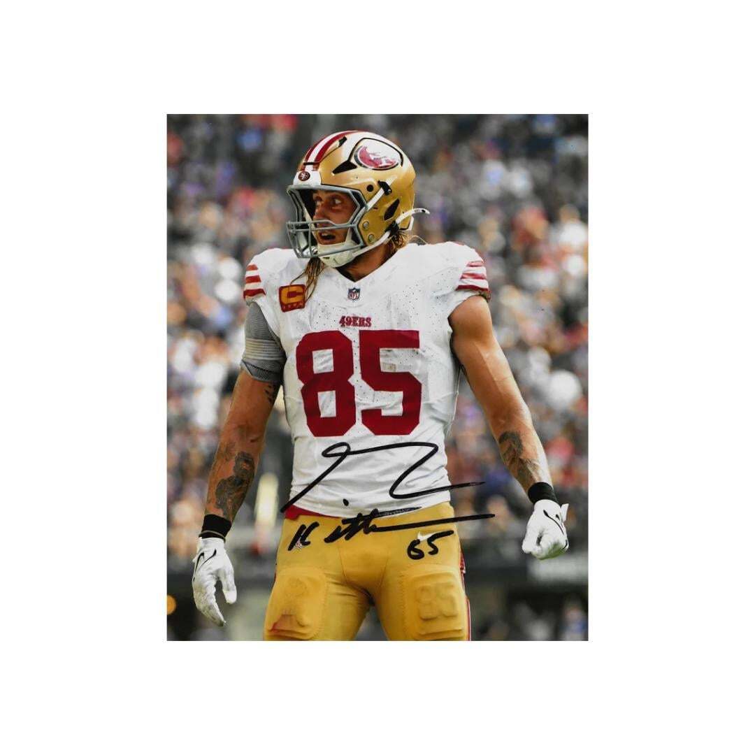 George Kittle San Francisco 49ers Signed Photo Print Autograph Wall Art