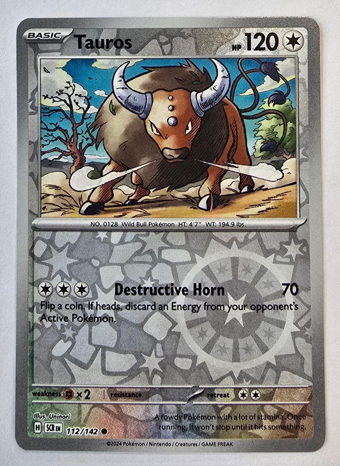 Tauros (112/142) card Stellar Crown