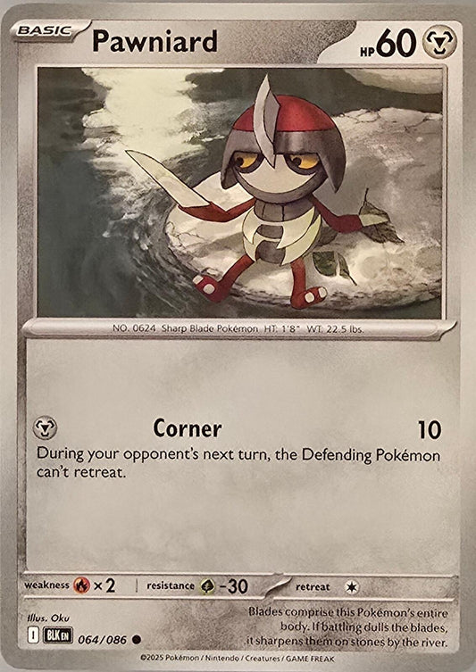 Pawniard Pokémon card from Black Bolt