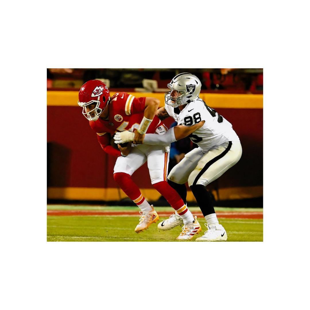 Maxx Crosby Las Vegas Raiders Signed Photo Print Autograph Wall Art