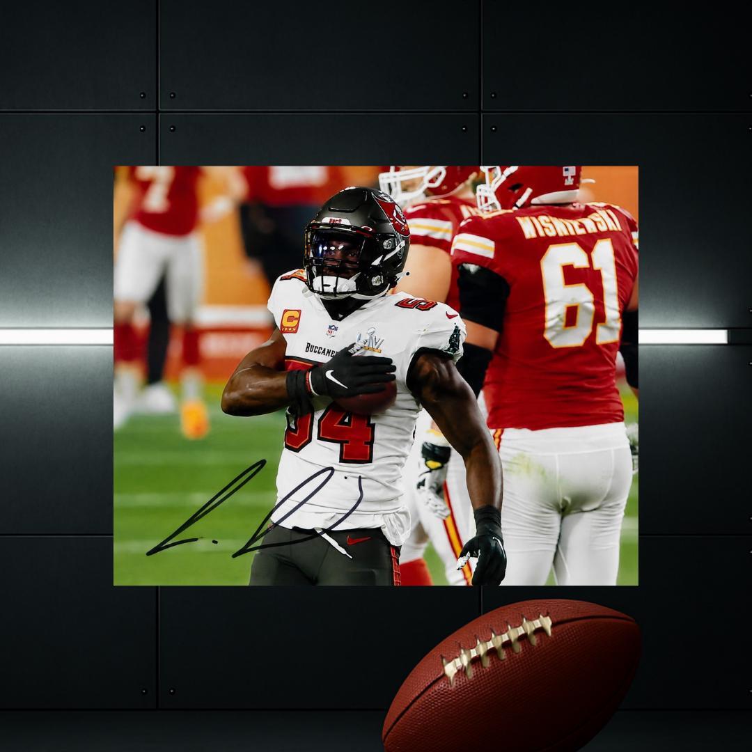 Lavonte David Tampa Bay Buccaneers Signed Photo Print Autograph Wall Art