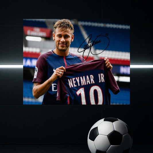 Neymar Jr of Paris Saint Germain Signed Photo Reprint – 8x10 Art Print