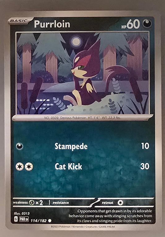Purrloin Pokémon Scarlet & Violet—Paradox Rift expansion