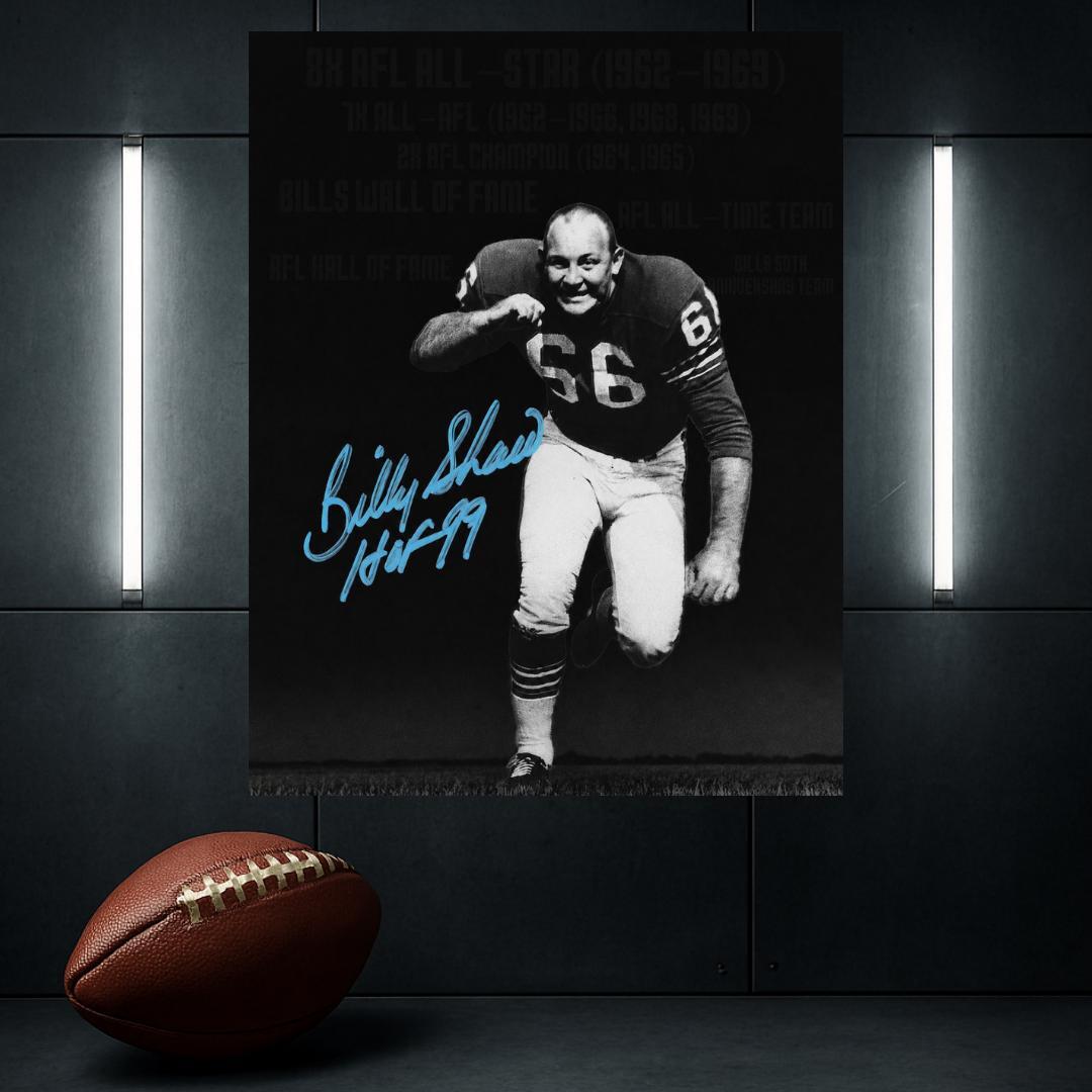Billy Shaw Signed Photo Print Autograph Wall Art