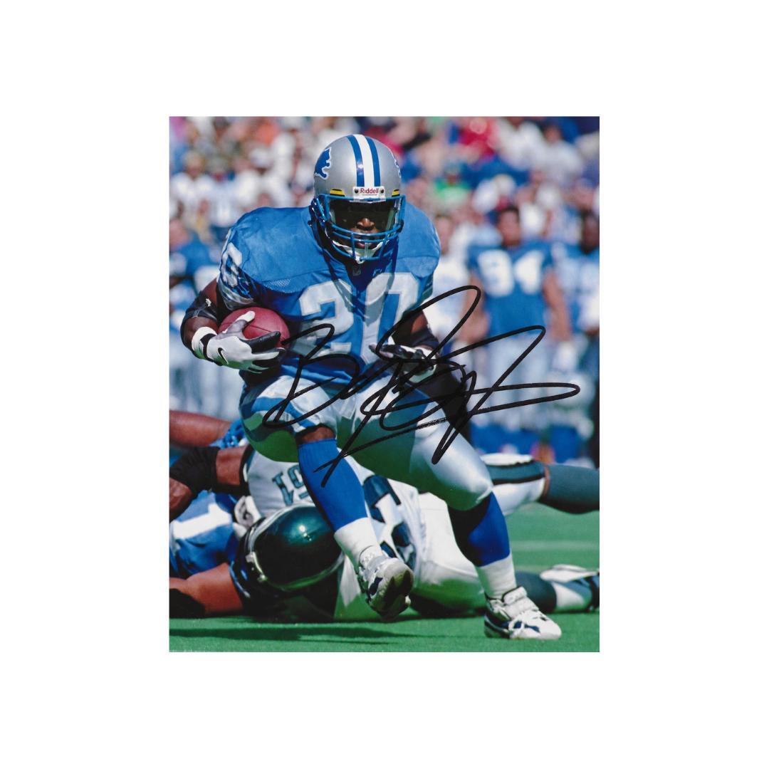 Barry Sanders Detroit Lions Signed Photo Print Autograph Wall Art