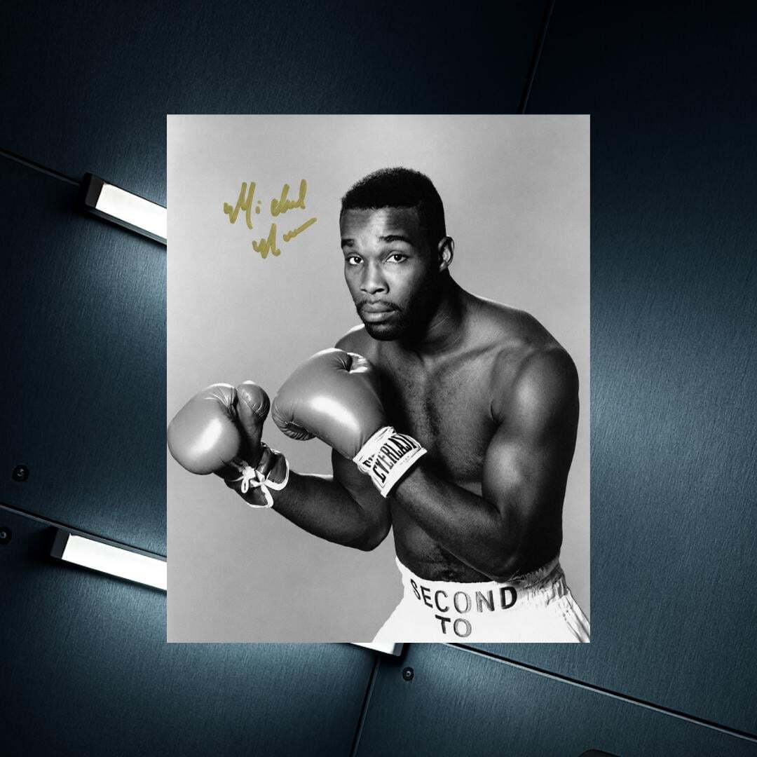 Michael Nunn Signed Boxing Photo Print Autograph Wall Art
