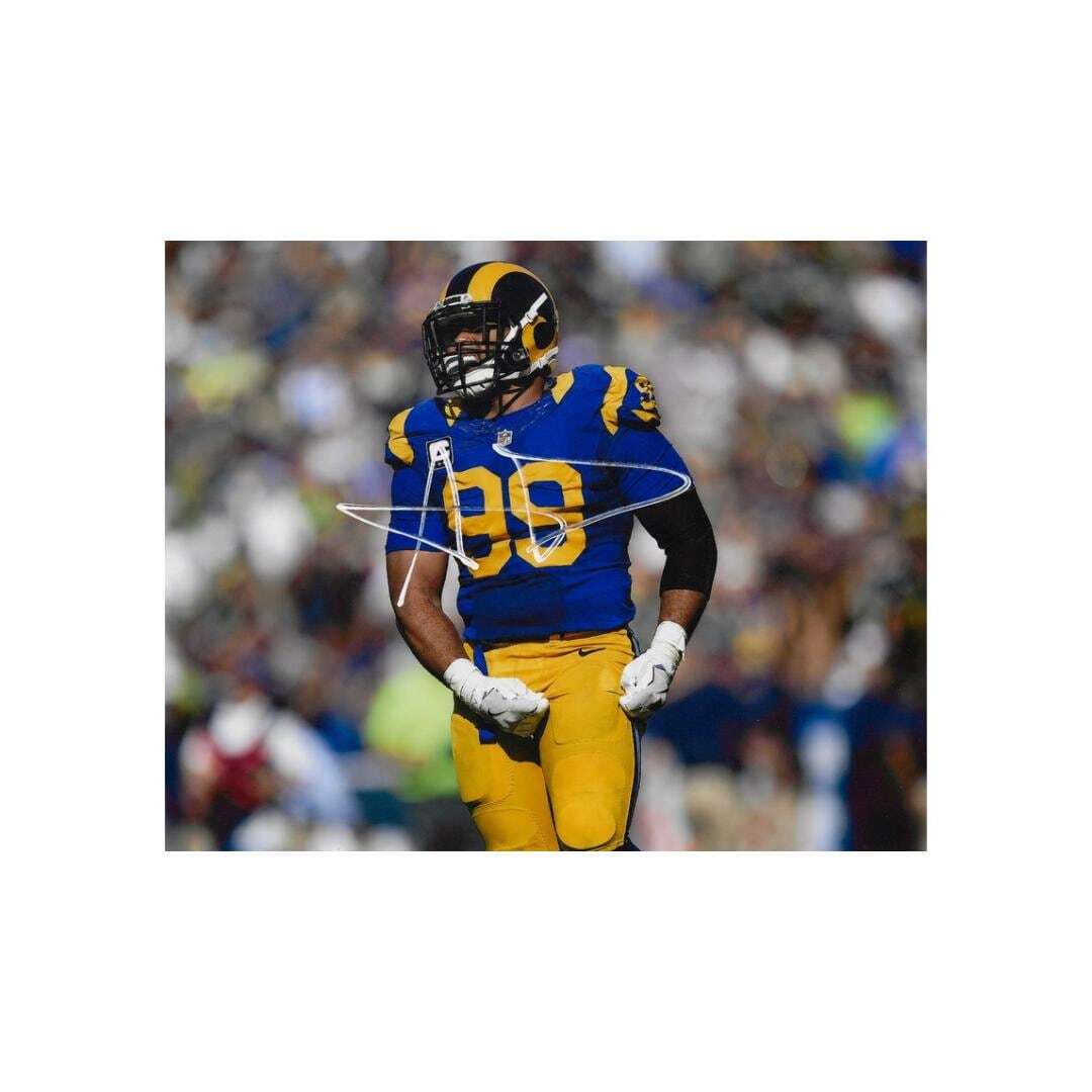 Aaron Donald Los Angeles Rams Signed Photo Print Autograph Wall Art