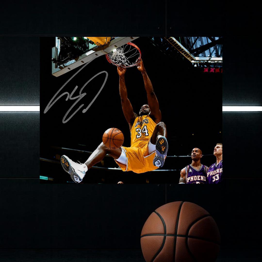 Shaquille O'Neal Los Angeles Lakers Signed 8X10 Photo Print Autograph Wall Art