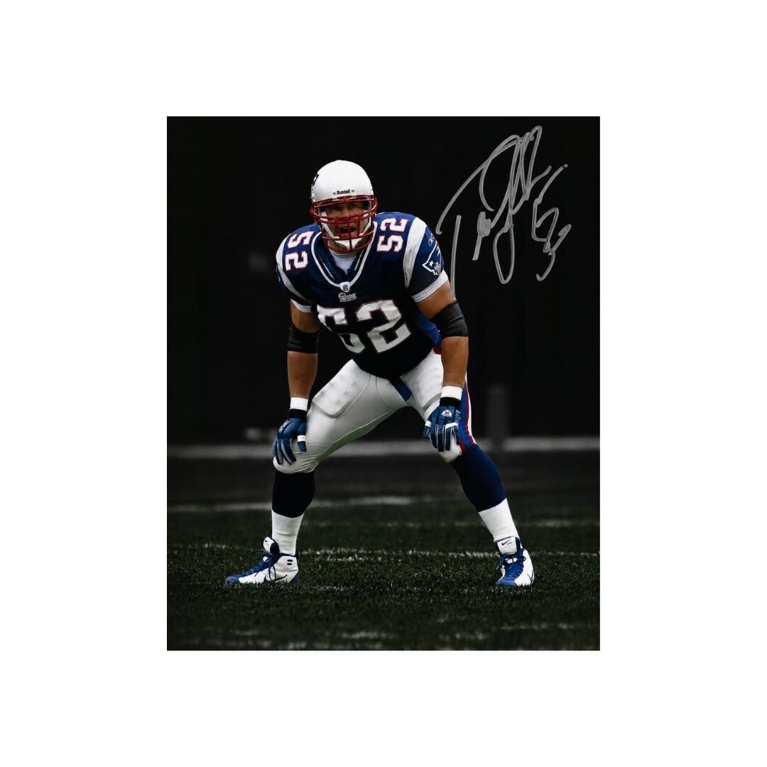 Ted Johnson New England Patriots Signed Photo Print Autograph Wall Art