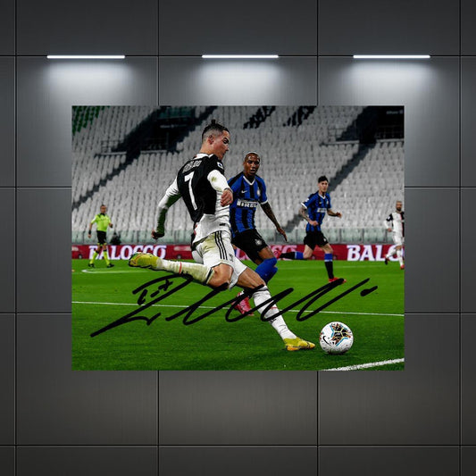 Cristiano Ronaldo Juventus FC 1 Signed Photo Print Autograph Wall Art