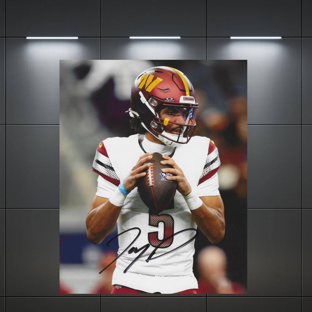 Jayden Daniels Washington Commanders Signed Photo Print Autograph Wall Art