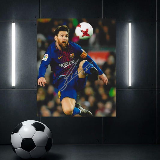 Lionel Messi Signed Photo Print Autograph Wall Art
