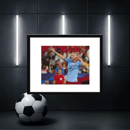 Erling Haaland 1 Signed Photo Print Autograph Wall Art