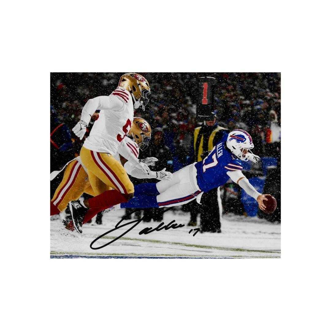 Josh Allen Buffalo Bills Signed Photo Print Autograph Wall Art #2